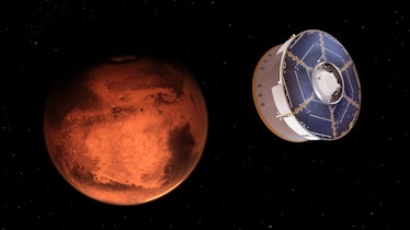 NASA’s Mars 2020 spacecraft carrying the Perseverance rover as it approaches Mars