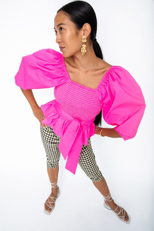 Designers like Tanya Taylor are behind the bold magenta spring/summer 2021 color trend.
