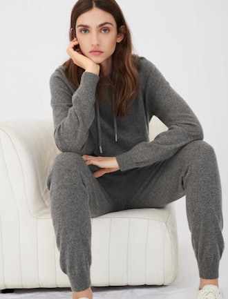 Cashmere Hoodie-Style Sweater and Jogger-Style Pants