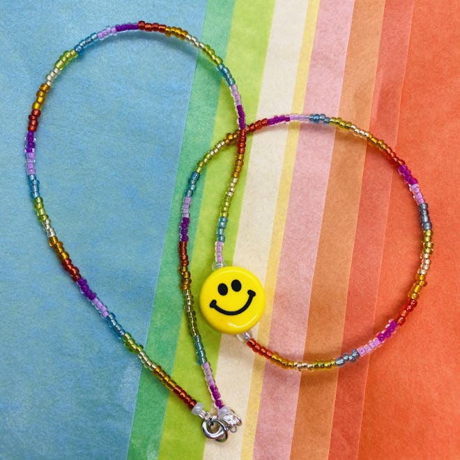 Idol Jewellery Rainbow Smiley Necklace