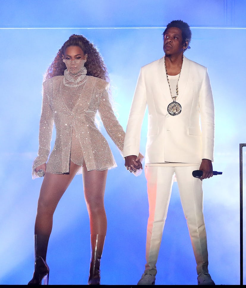 Beyonce and Jay-Z in concert, 'On The Run II Tour', Principality Stadium, Cardiff, Wales, UK.