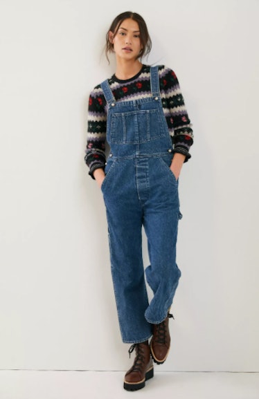 Donni Relaxed Denim Overalls