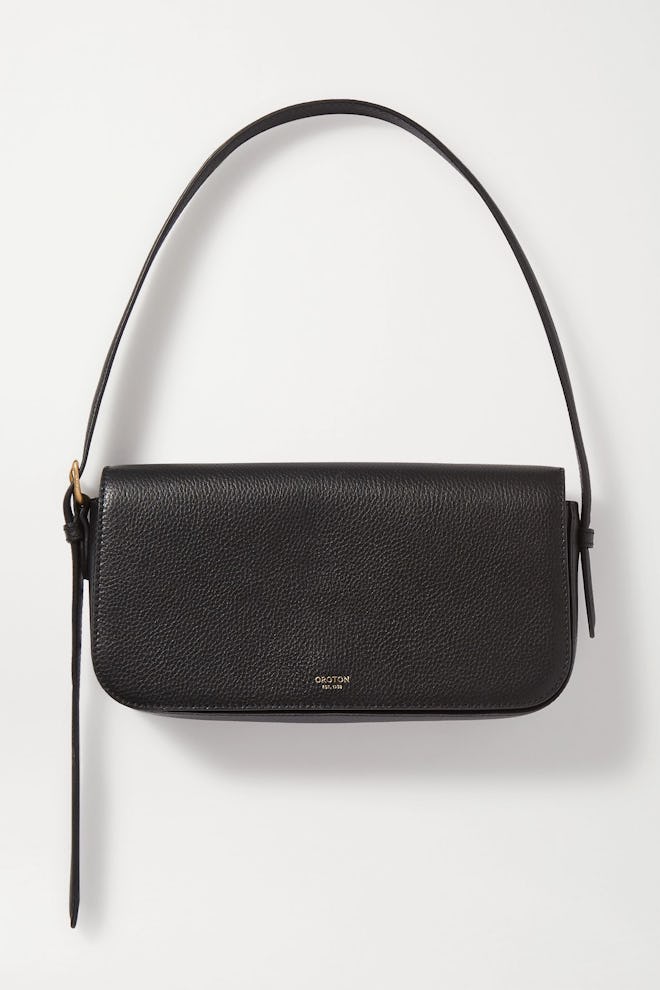 Oroton Anouk Textured-Leather Shoulder Bag