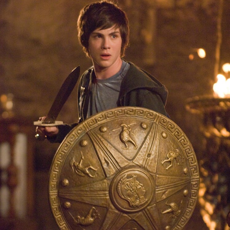 Logan Lerman as Percy Jackson.