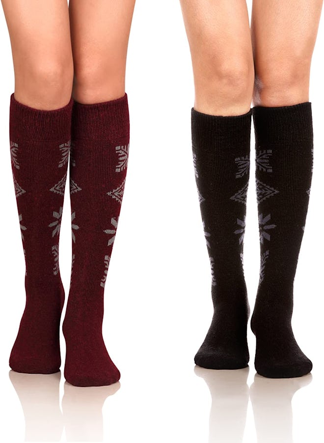DoSmart Winter Warm Knee High Boot Socks (2-Pairs)