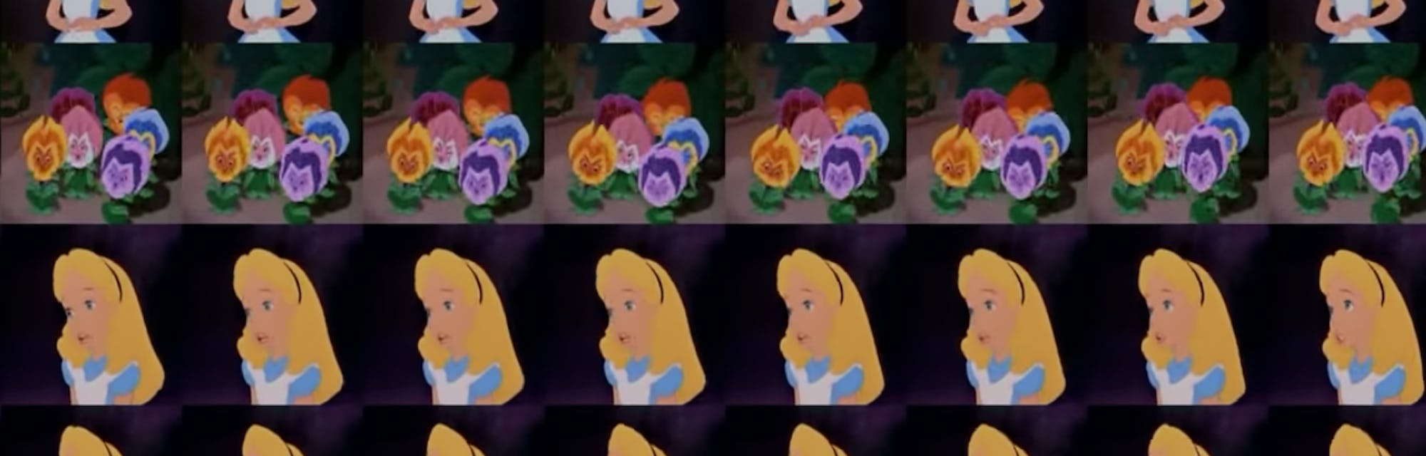 "Alice" shows the mesmerizing effect created by YooouuTuuube, an app that was powered by Flash.