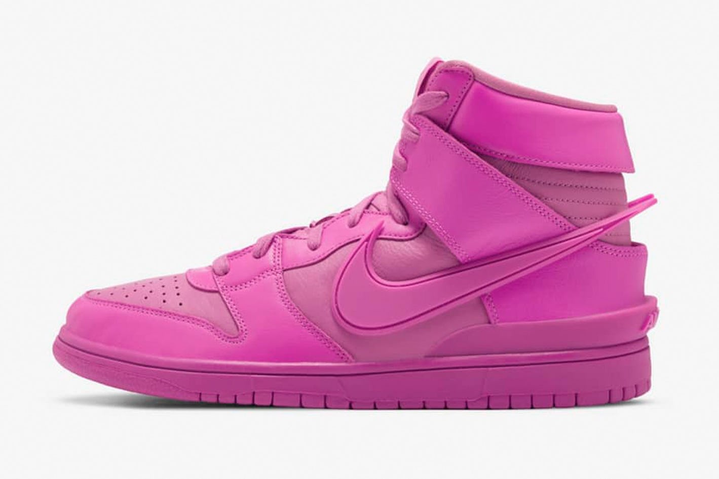 Ambush's pink Nike Dunk High may be the brightest sneaker we see all year