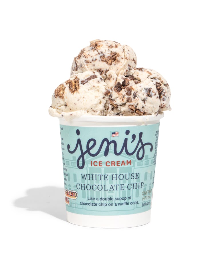 Jeni's White House Chocolate Chip ice cream will be available starting Jan. 21.