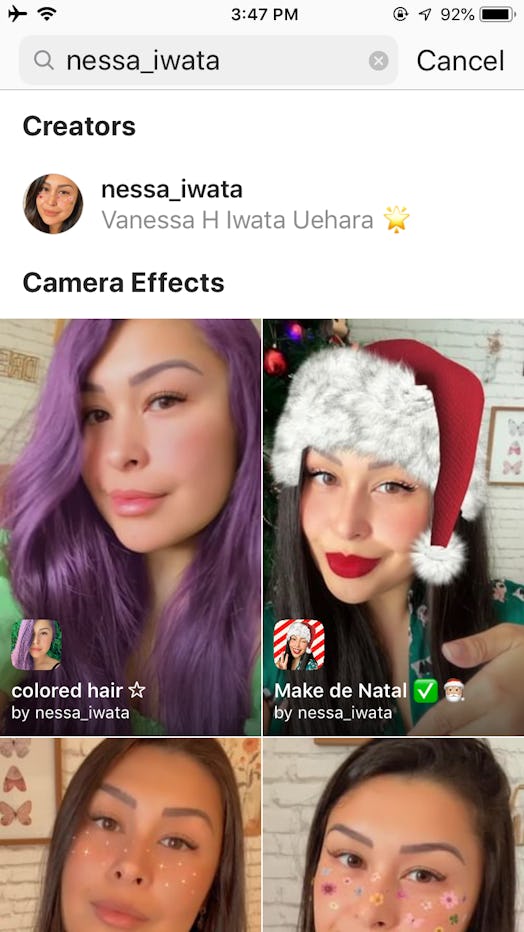 Here's how to get Instagram's changing hair color filter.