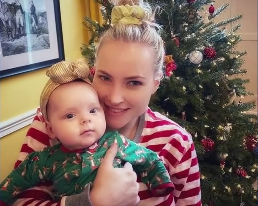 Meghan McCain returned to 'The View' on Monday after taking three months of maternity leave.