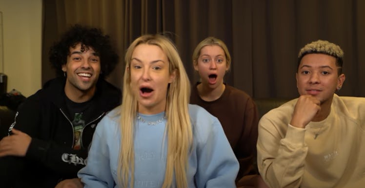 A Screenshot From Tana Mongeau's Video Reaction To Bella Thorne's "SFB."