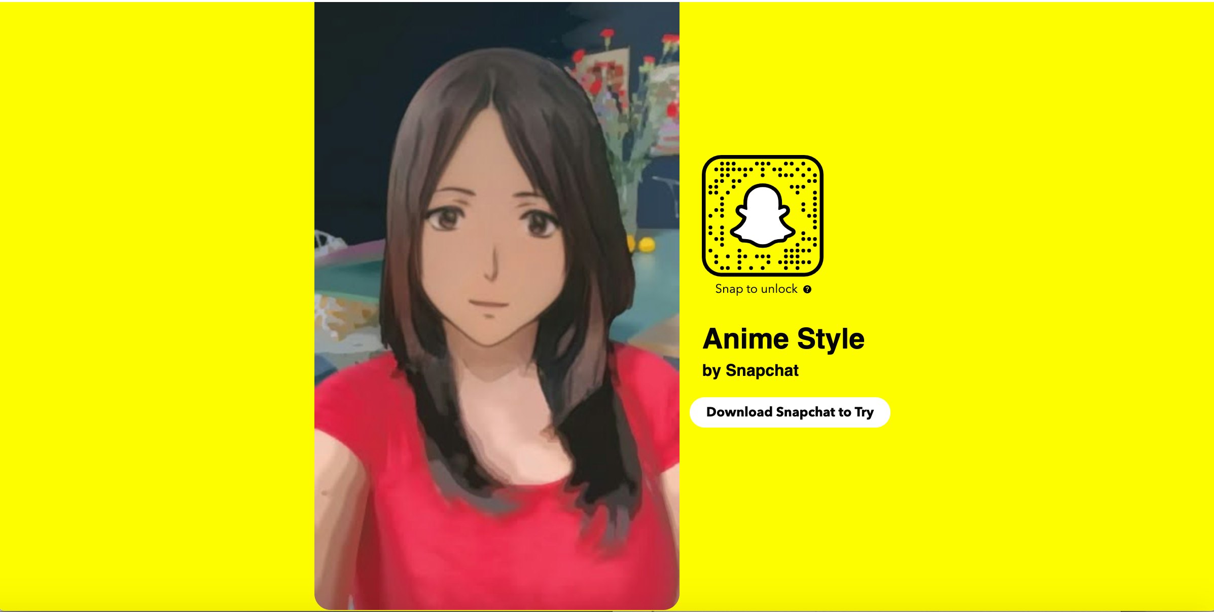 Anime Girl Face Mask Instagram Filter