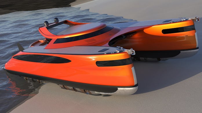 The orange version of the Crabamaran.