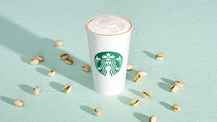 The caffeine in Starbucks' new Pistachio Latte will wake you up.