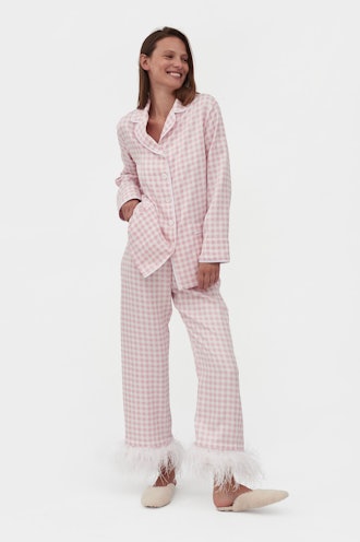 Party Pajama Set with Feathers