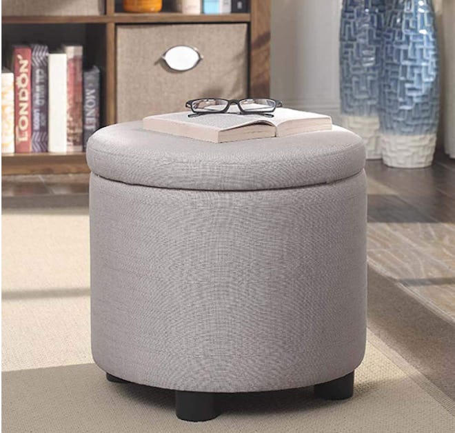 Convenience Concepts Round Storage Ottoman