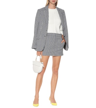 Tibi Gingham Miniskirt