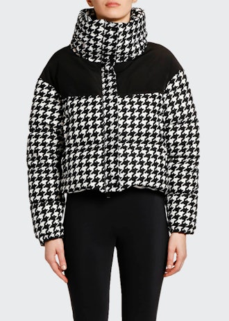 Nil Houndstooth Puffer Jacket