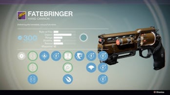 destiny vault Of glass fatebringer