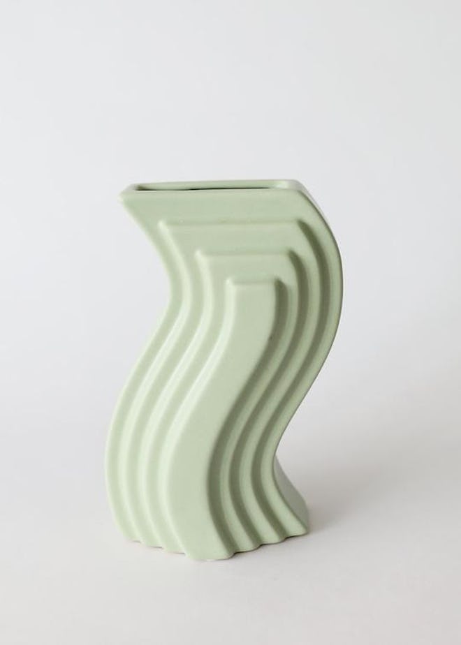 Mint Modern Porcelain Nordic Geometric Vase