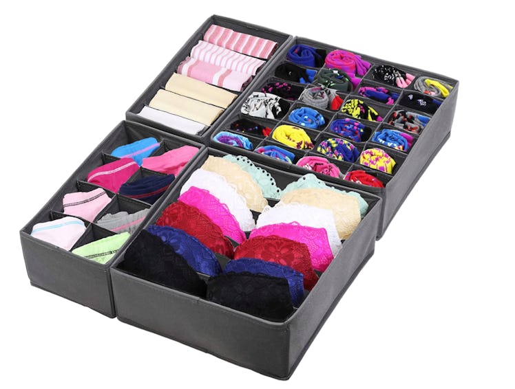 Simple Houseware Underwear Organizers (4-Pack