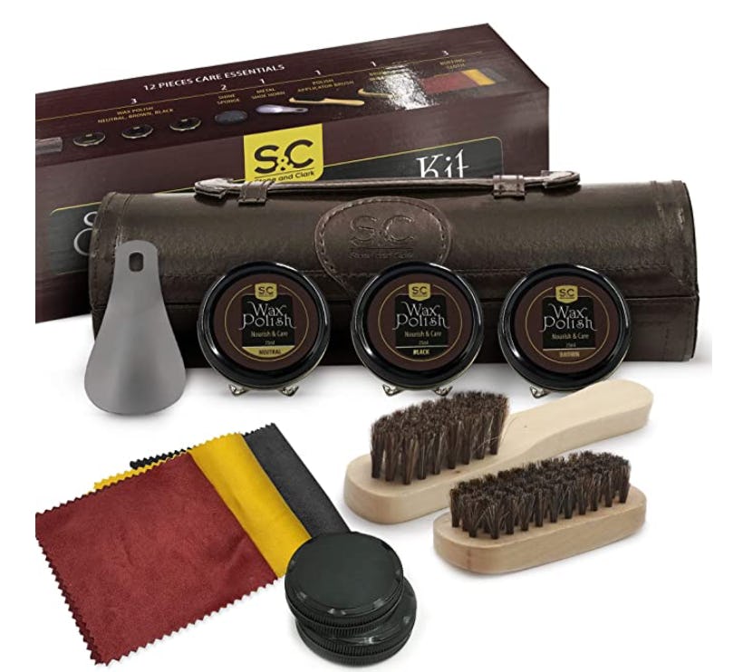 Stone &amp; Clark 12PC Shoe Polish &amp; Care Kit
