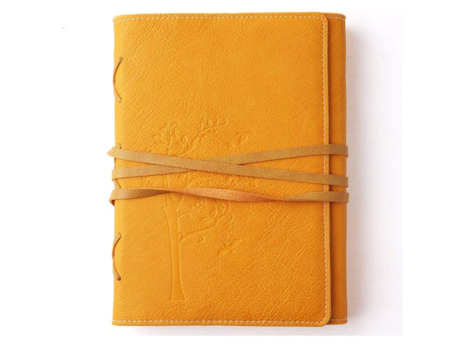 VALERY Faux Yellow Leather Journal