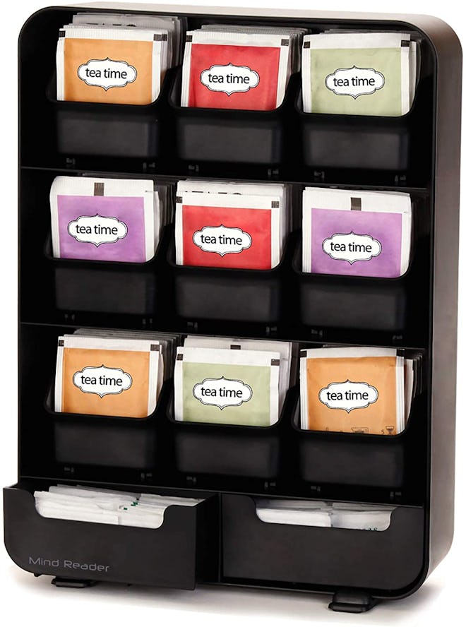 Mind Reader Removable Drawers Tea Bag and Condiment Organizer