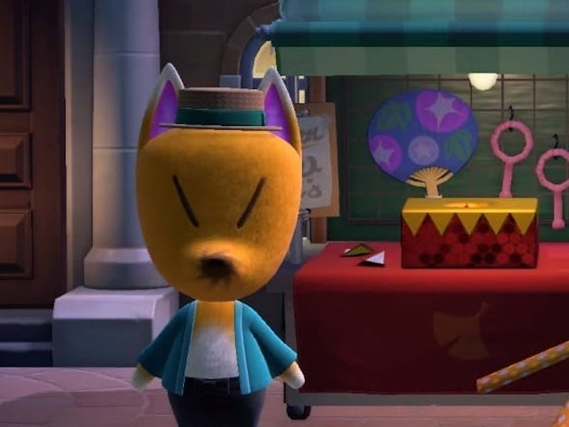 Red Animal Crossing, standing strong ahead of his raffle