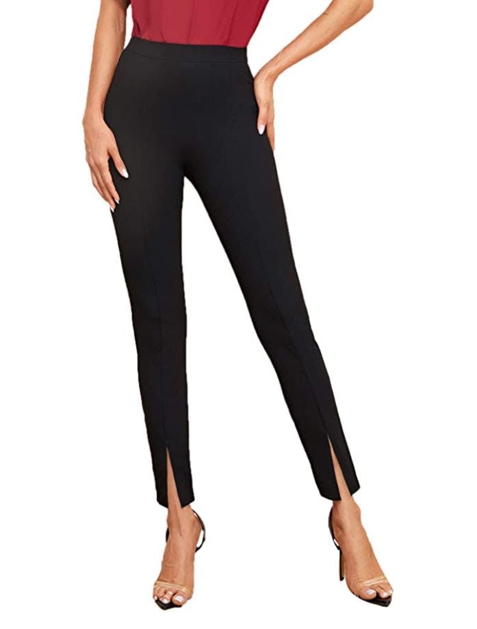 SweatyRocks Elastic High Waist Skinny Pants