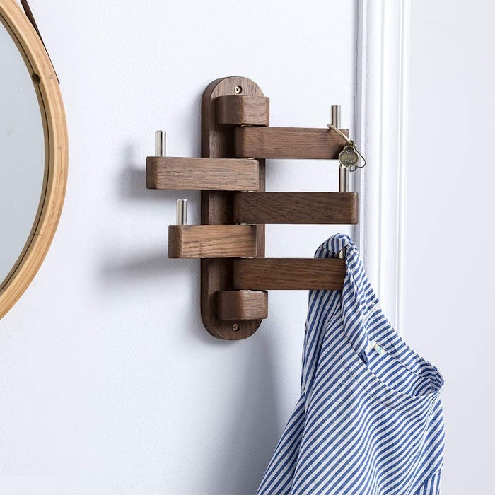 INMAN Walnut Coat Hooks (Set of 2)