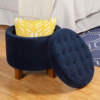 HomePop by Kinfine Round Storage Ottoman