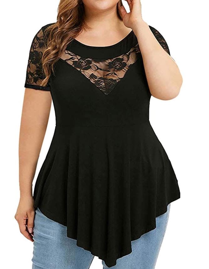 Chvity Tunic Lace Blouse