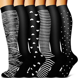 BLUEENJOY Compression Socks (6 Pairs)
