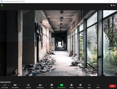 These scary Halloween Zoom backgrounds include creepy abandoned buildings.