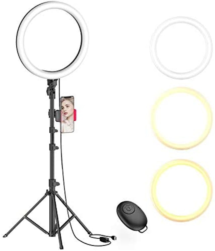 Erligpowht 10" Selfie Ring Light with Tripod Stand