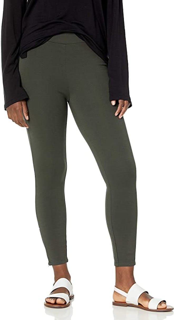 Daily Ritual Ponte Knit Legging With Side Zip