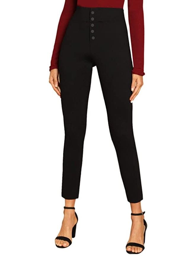 SweatyRocks Stretchy High Waisted Work Pants