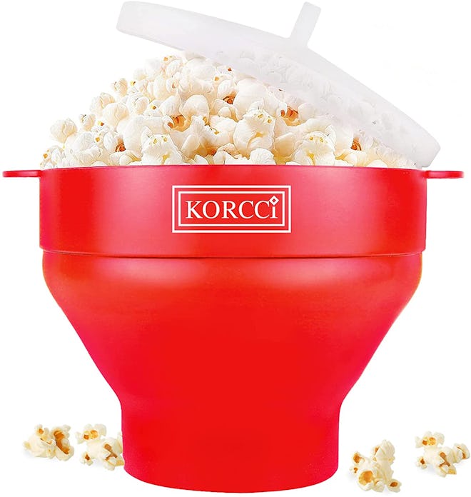 Korcci The Original Microwaveable Silicone Popcorn Popper