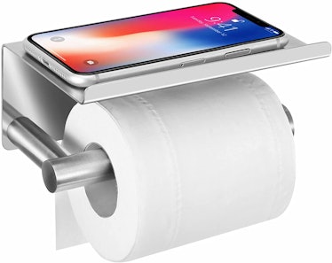 UgBaBa Upgrade Toilet Paper Holder with Phone Shelf