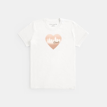 Jennifer Lopez X Coach heart city T-shirt. 