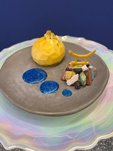 Disney World's 50th anniversary's Instagram-worthy food and drink includes a Yuzu Mousse.