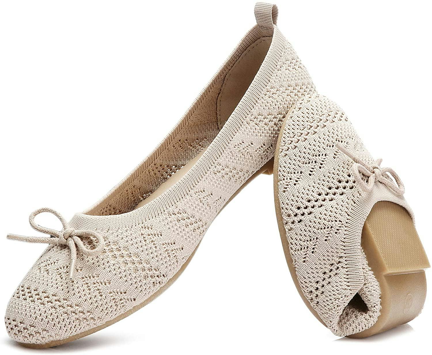 HEAWISH Crochet Knit Flats