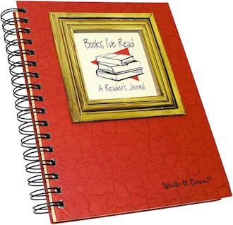 books and journals These hardcover reading journals are made from recycled materials and feature a spiral binding.