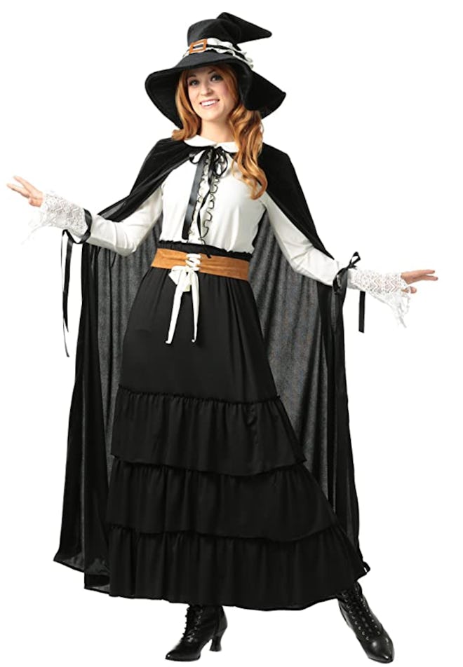 Adult woman in witch costume