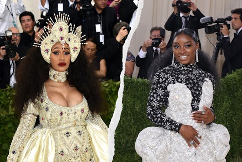 See 6 red carpet looks that weight 50 pounds or more, from Simone Biles' Area dress to Cardi B's Jer...