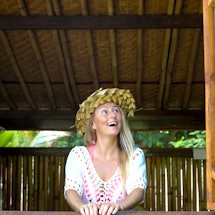 Alison Teal in her Hawaiian Treehouse