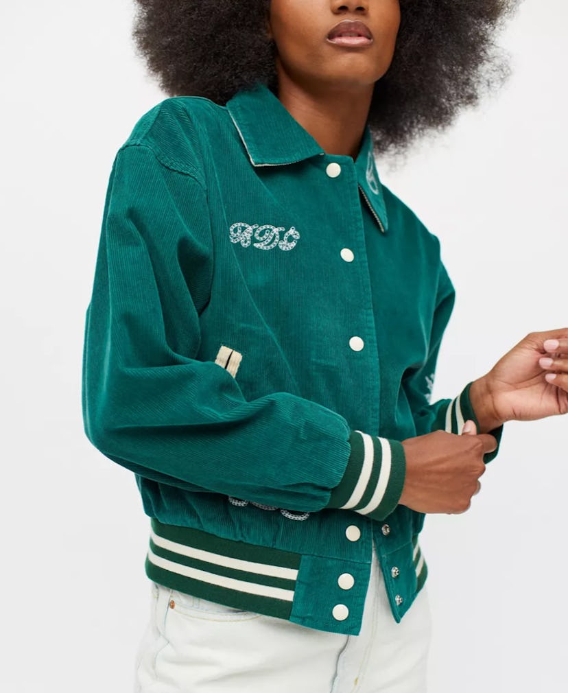 BDG Delia Corduroy Varsity Jacket