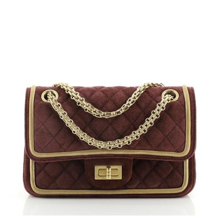 Reissue 2.55 Flap Bag Quilted Suede Chanel
