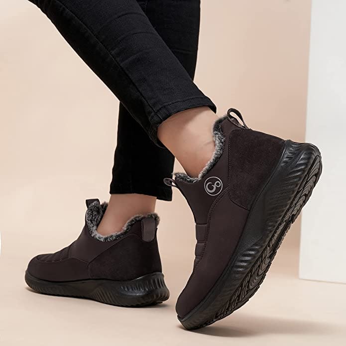 Alicegana  Fur Lining Warm Winter Ankle Booties